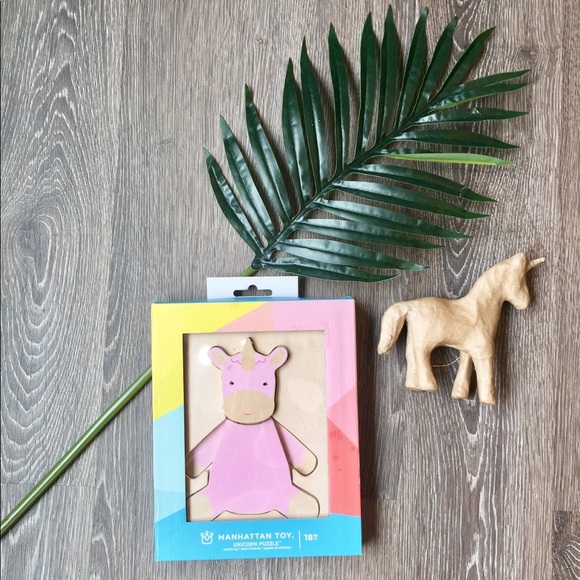 wooden unicorn puzzle